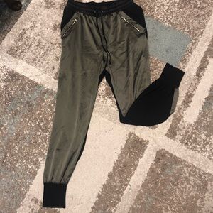 Olive and Black Joggers